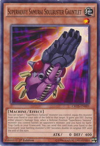 Superheavy Samurai Soulbuster Gauntlet - Crossed Souls (CROS) #CROS-EN009 - Common / Short Print YuGiOh Trading Card