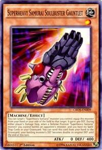 Superheavy Samurai Soulbuster Gauntlet - Crossed Souls (CROS) #CROS-EN009 - Common / Short Print YuGiOh Trading Card