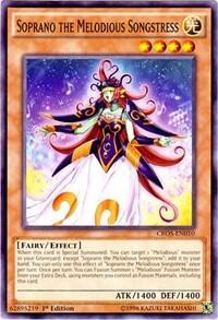 Soprano the Melodious Songstress - Crossed Souls (CROS) #CROS-EN010 - Common / Short Print YuGiOh Trading Card