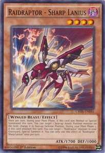 Raidraptor - Sharp Lanius - Crossed Souls (CROS) #CROS-EN016 - Common / Short Print YuGiOh Trading Card