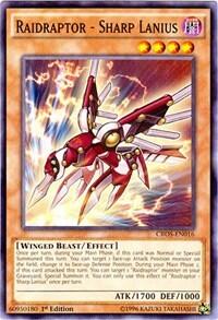 Raidraptor - Sharp Lanius - Crossed Souls (CROS) #CROS-EN016 - Common / Short Print YuGiOh Trading Card