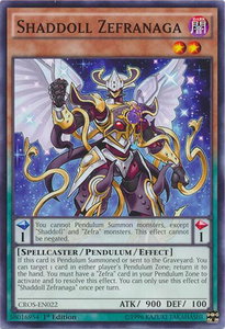 Shaddoll Zefranaga - Crossed Souls (CROS) #CROS-EN022 - Common / Short Print YuGiOh Trading Card