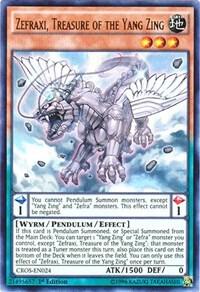 Zefraxi, Treasure of the Yang Zing - Crossed Souls YuGiOh trading card