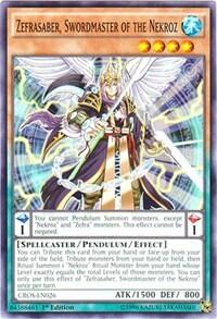 Zefrasaber, Swordmaster of the Nekroz - Crossed Souls (CROS) #CROS-EN026 - Common / Short Print YuGiOh Trading Card