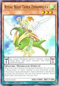 Ritual Beast Tamer Zeframpilica - Crossed Souls YuGiOh trading card