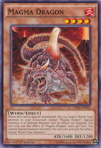 Magma Dragon - Crossed Souls (CROS) #CROS-EN034 - Common / Short Print YuGiOh Trading Card