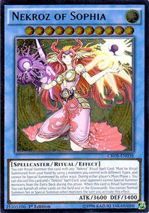 Nekroz of Sophia (UTR) - Crossed Souls (CROS) #CROS-EN038 - Ultimate Rare YuGiOh Trading Card