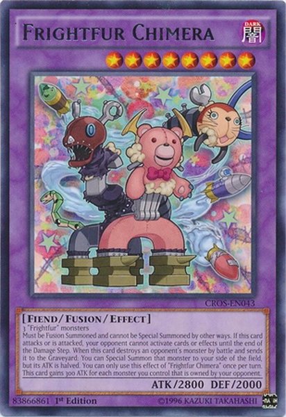 Frightfur Chimera trading card from Crossed Souls Frightfur Chimera - Crossed Souls YuGiOh trading card