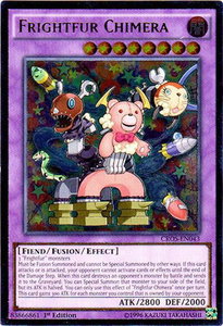 Frightfur Chimera (UTR) - Crossed Souls (CROS) #CROS-EN043 - Ultimate Rare YuGiOh Trading Card