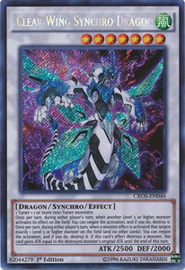 Clear Wing Synchro Dragon - Crossed Souls (CROS) #CROS-EN046 - Secret Rare YuGiOh Trading Card