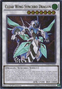 Clear Wing Synchro Dragon (UTR) - Crossed Souls (CROS) #CROS-EN046 - Ultimate Rare YuGiOh Trading Card