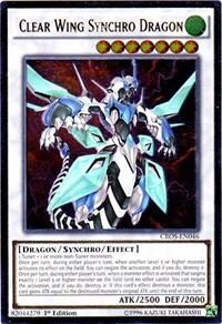 Clear Wing Synchro Dragon (UTR) - Crossed Souls (CROS) #CROS-EN046 - Ultimate Rare YuGiOh Trading Card
