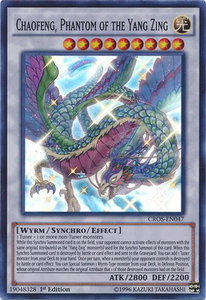 Chaofeng, Phantom of the Yang Zing - Crossed Souls (CROS) #CROS-EN047 - Super Rare YuGiOh Trading Card