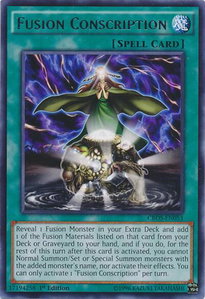 Fusion Conscription - Crossed Souls (CROS) #CROS-EN053 - Rare YuGiOh Trading Card