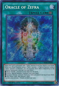 Oracle of Zefra - Crossed Souls (CROS) #CROS-EN060 - Secret Rare YuGiOh Trading Card