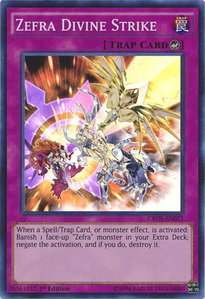 Zefra Divine Strike - Crossed Souls (CROS) #CROS-EN072 - Super Rare YuGiOh Trading Card
