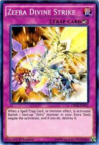 Zefra Divine Strike - Crossed Souls (CROS) #CROS-EN072 - Super Rare YuGiOh Trading Card