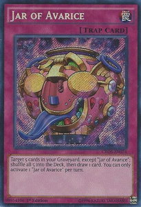 Jar of Avarice - Crossed Souls (CROS) #CROS-EN074 - Secret Rare YuGiOh Trading Card