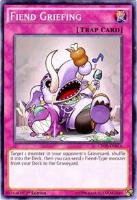 Fiend Griefing - Crossed Souls (CROS) #CROS-EN076 - Common / Short Print YuGiOh Trading Card