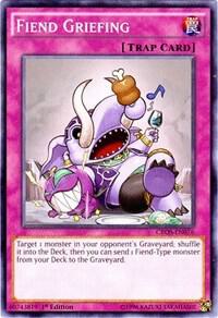 Fiend Griefing - Crossed Souls YuGiOh trading card