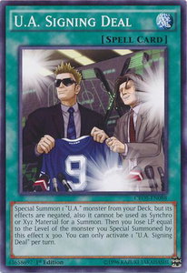 U.A. Signing Deal - Crossed Souls (CROS) #CROS-EN088 - Common / Short Print YuGiOh Trading Card