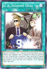 U.A. Signing Deal - Crossed Souls YuGiOh trading card