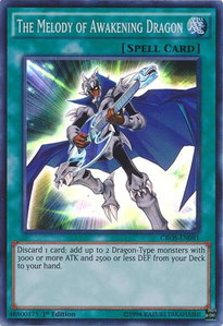 The Melody of Awakening Dragon - Crossed Souls (CROS) #CROS-EN091 - Super Rare YuGiOh Trading Card