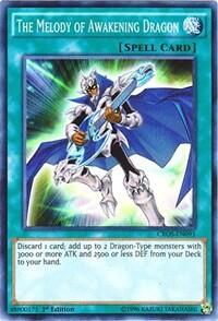 The Melody of Awakening Dragon - Crossed Souls (CROS) #CROS-EN091 - Super Rare YuGiOh Trading Card