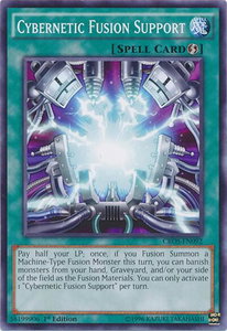 Cybernetic Fusion Support - Crossed Souls (CROS) #CROS-EN092 - Common / Short Print YuGiOh Trading Card