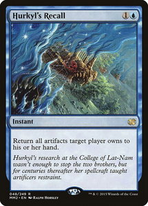 Hurkyl's Recall - Modern Masters 2015 (MM2) #48 - Rare Magic: The Gathering Trading Card