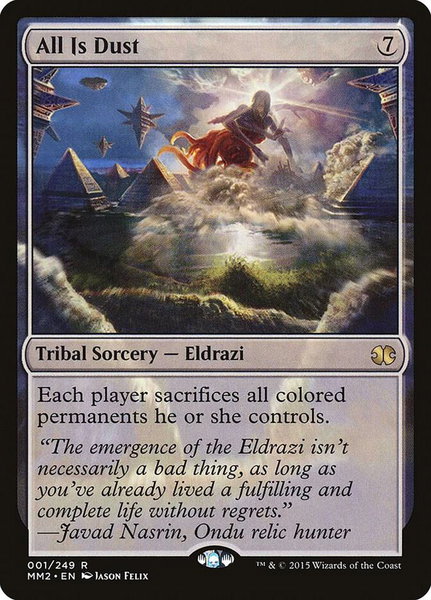 All Is Dust trading card from Modern Masters 2015 All Is Dust - Modern Masters 2015 Magic: The Gathering trading card