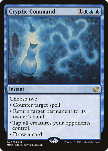 Cryptic Command trading card from Modern Masters 2015 Cryptic Command - Modern Masters 2015 Magic: The Gathering trading card
