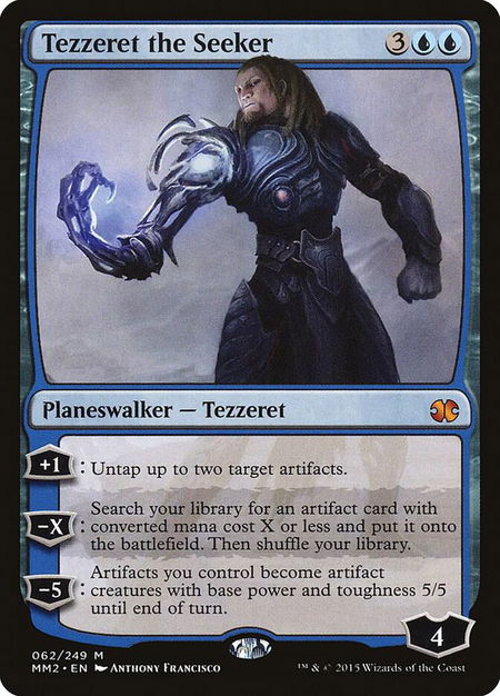 Tezzeret the Seeker - Modern Masters 2015 Magic: The Gathering trading card