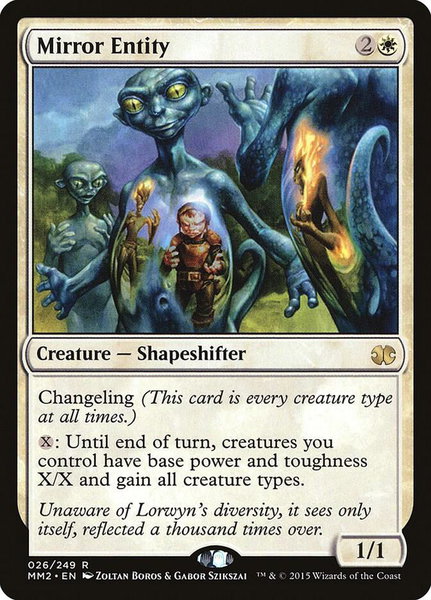 Mirror Entity - Modern Masters 2015 Magic: The Gathering trading card