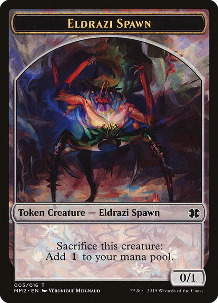 Eldrazi Spawn Token (003) trading card from Modern Masters 2015 Eldrazi Spawn Token (003) - Modern Masters 2015 Magic: The Gathering trading card