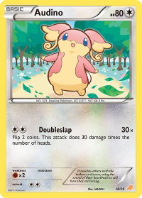 Audino (#18) - BW Trainer Kit: Excadrill & Zoroark (BLW) #18/30 - Common Pokémon Trading Card