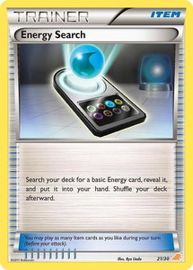 Energy Search (Excadrill) - BW Trainer Kit: Excadrill & Zoroark (BLW) #21/30 - Common Pokémon Trading Card