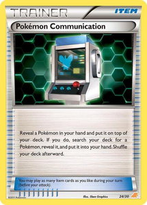 Pokemon Communication (Excadrill) - BW Trainer Kit: Excadrill & Zoroark (BLW) #24/30 - Common Pokémon Trading Card