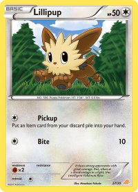 Lillipup (#27) - BW Trainer Kit: Excadrill & Zoroark (BLW) #27/30 - Common Pokémon Trading Card