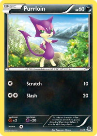 Purrloin (#1) - BW Trainer Kit: Excadrill & Zoroark (BLW) #1/30 - Common Pokémon Trading Card