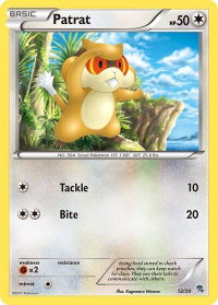 Patrat (#12) - BW Trainer Kit: Excadrill & Zoroark (BLW) #12/30 - Common Pokémon Trading Card