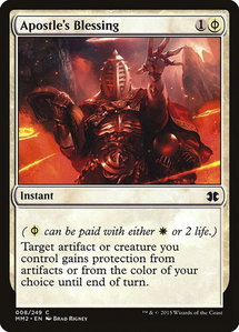 Apostle's Blessing - Modern Masters 2015 (MM2) #8 - Common Magic: The Gathering Trading Card