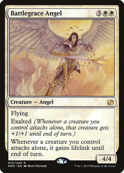 Battlegrace Angel trading card from Modern Masters 2015 Battlegrace Angel - Modern Masters 2015 Magic: The Gathering trading card