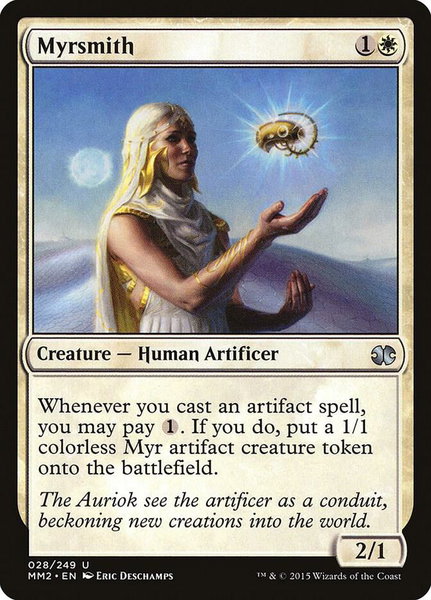Myrsmith trading card from Modern Masters 2015 Myrsmith - Modern Masters 2015 Magic: The Gathering trading card