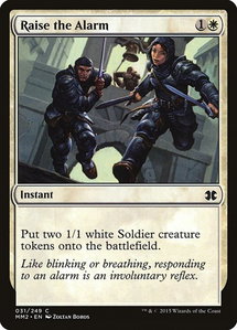 Raise the Alarm - Modern Masters 2015 (MM2) #31 - Common Magic: The Gathering Trading Card