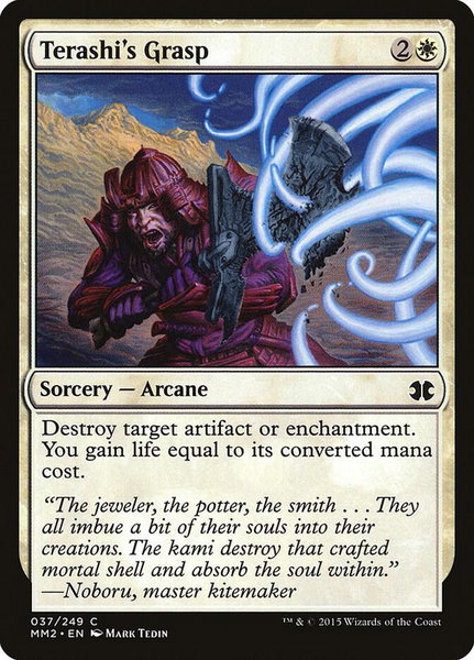 Terashi's Grasp trading card from Modern Masters 2015 Terashi's Grasp - Modern Masters 2015 Magic: The Gathering trading card