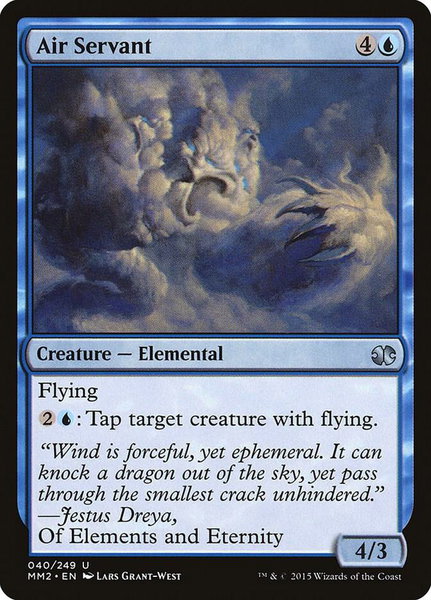 Air Servant trading card from Modern Masters 2015 Air Servant - Modern Masters 2015 Magic: The Gathering trading card