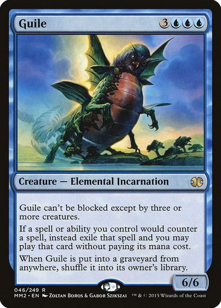 Guile trading card from Modern Masters 2015 Guile - Modern Masters 2015 Magic: The Gathering trading card