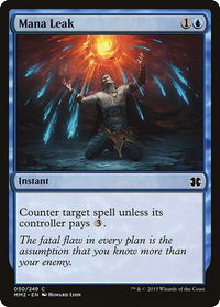 Mana Leak - Modern Masters 2015 (MM2) #50 - Common Magic: The Gathering Trading Card