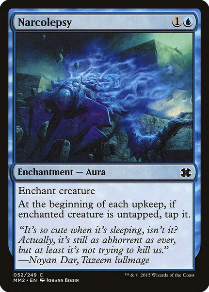 Narcolepsy trading card from Modern Masters 2015 Narcolepsy - Modern Masters 2015 Magic: The Gathering trading card